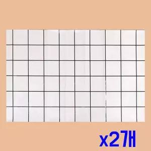 TBZ 주방 오염방지 시트지 2p세트(90x60m) (체크) x2개