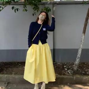 바스락 벌룬 스커트 플리츠 펌킨 밴딩 플레어 햅번 a라인 롱 치마 주름 블랙 하객룩