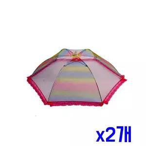 TBZ 원터치 위생 메쉬 레인보우 밥상보(핑크) x2개