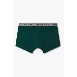 엠포리오 아르마니 EMPORIO ARMANI UNDERWEAR 남성 라인 로고 밴딩 코튼 드로즈_그린 0815312007 250705285