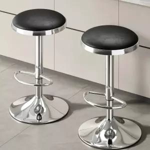 스테인레스 바체어 홈바 의자 높이조절 스툴 스탠딩 스텐 회전 원형
