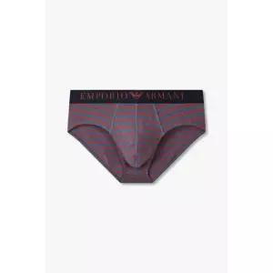 엠포리오 아르마니 EMPORIO ARMANI UNDERWEAR 남성 스트라이프 패턴 코튼 브리프 _멜란지 블루 0815111040