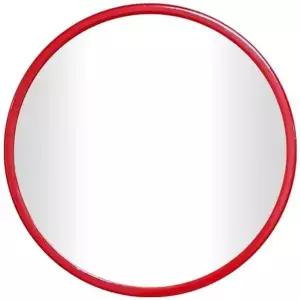 메탈 원형 인테리어 벽거울 30센치 레드 인테리어소품