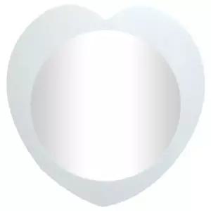 벽걸이 하트 디자인 인테리어 거울 화이트색 원형 모던벽거울