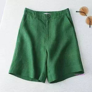 여성 반바지 뒷밴딩 7컬러 하의 허리 여름바지 린넨 편한바지 썸머룩 심플 마 면 시원한xyz197