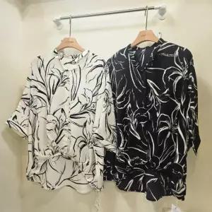 스테파니 HC07 빅플라워 프린팅7부 셔츠  A26SH6118