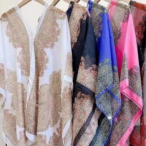 여름 비치웨어 쉬폰 스카프 몽골망토 숄망토 가디건ghi460