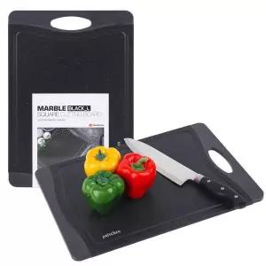 사각 양면 주방 도마 대형 마블 디자인 두께 있는