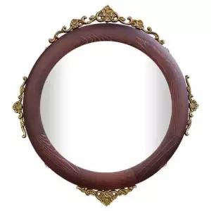 원목 벽걸이 인테리어 거울 38센치 나무액자 거울