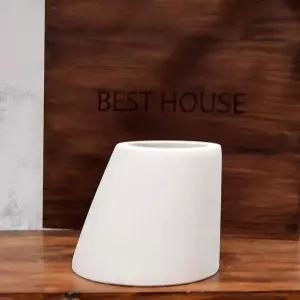 심플 인테리어 식물화분 원형 디자인 미니 다육이 화분 16x20cm