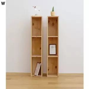 DIY3단책장 삼나무슬림 고급