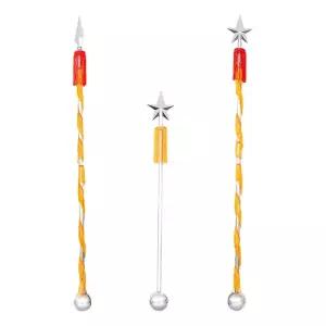 군악대 지휘봉 행진 지시봉 퍼레이드 오각별 깃발 스테인리스 막대 드럼 합주단 스틱