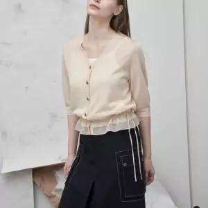 올리비아로렌MG01쉬어스트링니트가디건신선도원몰VOBBC5M4321