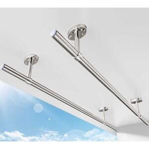 천장 빨래건조대 일자 건조봉 천장부착식 매장용 가정용 이불빨래 배란다빨래건조대 선반 이불