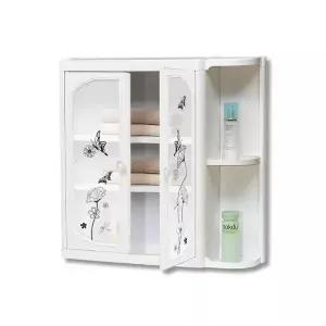 TBZ 좌우겸용 3단선반 나비 욕실수납장(반날개형) 수건장