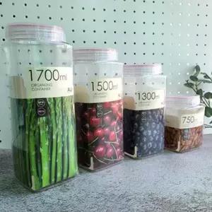 TBZ 냉장고 수납정리 사각형 밀폐용기 1700ml 플라스틱통