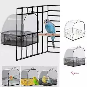 앵무새 화장실 외부 다기능 새장 목욕통 욕조 모이통 모든 샤워 조류용품 장난감 물놀이fgh169