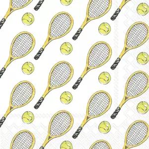 IHR 이상적인 홈레인지 칵테일 냅킨 로잔 벡 일회용 3겹 종이 파티 팩 5인치 x 테니스 20개들이