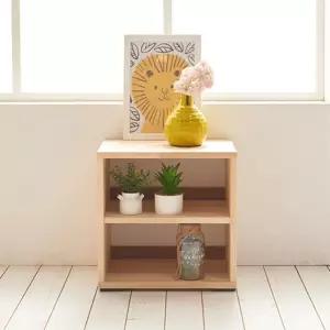 아이방 정리정돈 원목 2단 틈새 수납 선반 협탁 디자인가구 인테리어 분위기전환