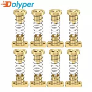2/4/8pcs Z 축 T8 백래시 방지 스프링 장착 너트 제거 갭 업그레이드 용 황동 Ender 3 3s Pro V2 CR-10 3D