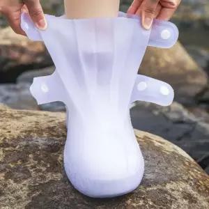 인기상품 사계절 공용 똑딱이 방수커버 실리콘 레인부츠 [WF8CD20_260403]