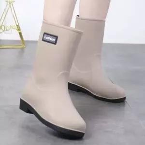 인기상품 장마철 데일리 스타일 여성용 미들 레인부츠 [WF8CD21_260403]