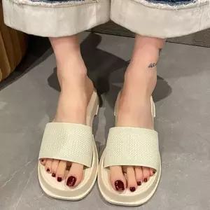 인기상품 라탄 스타일 데일리 패션 여성 통굽 슬리퍼 [WF8CCD3_260403]