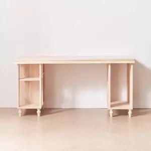 내추럴 인테리어 우드감성 원목책상 1500 심플모던 홈오피스 공간활용 집꾸미기