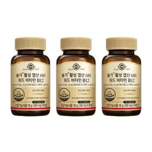 솔가 활성 엽산 680 위드 비타민 B12 60정 3개