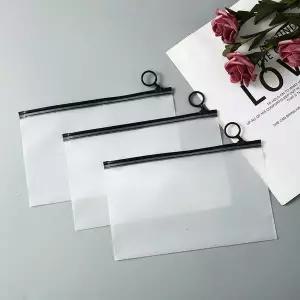 미니 파우치 지퍼백 고리 포함 편리한 수납용품 지퍼백파우치