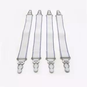 레빈슨 프레시 디어 침대 시트 스트랩 4팩 흰색의 모든 적합한 사이즈와 함께 사용할 수 있습니다