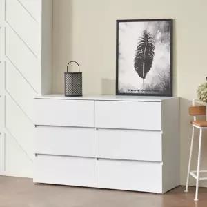 부부침실 모던 인테리어 3단 6칸 와이드 서랍장 1200 내추럴감성 홈퍼니싱 공간꾸미기