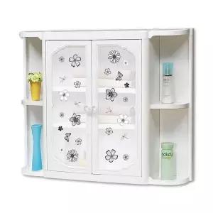 TBZ 양날개 3단선반 플라워 욕실수납장(특대형) 수건장