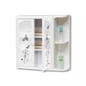 TBZ 좌우겸용 3단선반 나비 욕실수납장(반날개형) 수건장