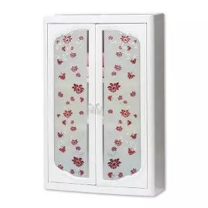 TBZ 욕실정리 3단 아이보리플라워 수납장(대형) 선반장