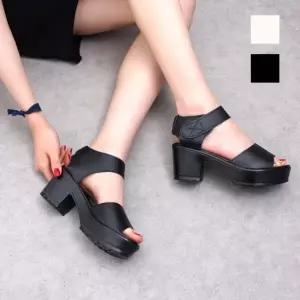 인기상품 웨지힐 오픈토 여성 여름샌들패션 키높이 통굽 샌들 [WF8E8B2_260403]