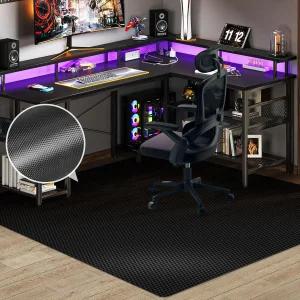 하드우드용 50 u201D x 60 방수 의자 매트 사무실용 책상 홈 오용 바닥 미끄럼 방지 PVC 보호대