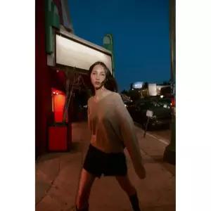 Zara 자라 아플리케 메탈 장식 비대칭 스커트 팬츠 - 블랙 1971/240/800