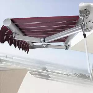 접이식 어닝 수동 차양막 기둥식 매장 캐노피 카페