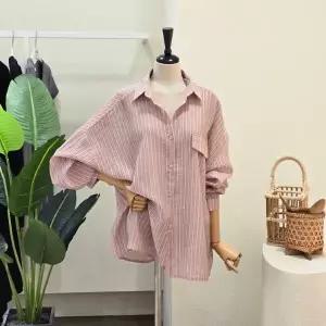 [대구백화점] [4CUS]원포켓 스트라이프 루즈핏 셔츠(FM6C9BL5369)