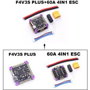 보 큐브 F4V3S PLUS + 60A 4INI ESC OSD 쿼드콥터 RC 드론 FPV 레이싱 카