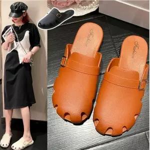 인기상품 버클포인트 구멍뽕뽕 시원 여름 데일리 여성 뮬슬리퍼 [WF8E8FA_260403]