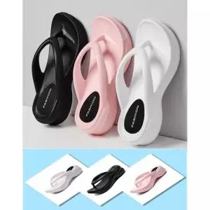 인기상품 귀욤 곡선 디자인 쿠션 유니크 여성 웨지슬리퍼 [WF8E8E0_260403]