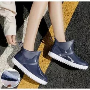 인기상품 광택 가벼운 착화감 베이직 3컬러 여성 숏 레인부츠 [WF8E93D_260403]