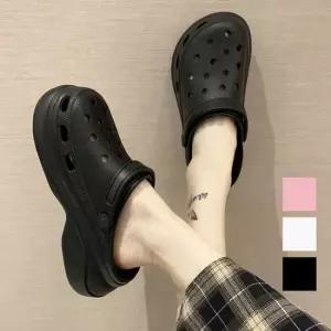 인기상품 키높이 굽 캐주얼 데일리 편안한 여성 뮬 슬리퍼 [WF8E8D7_260403]