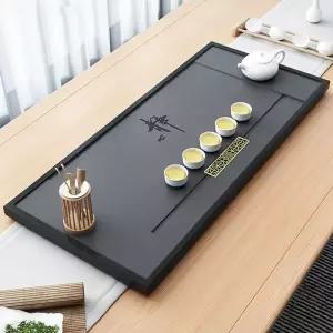 돌차판 다기트레이 다판 찻집 차판 다도 관도 쟁반 다과상