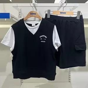 [셀러허브 1]에스핏 HC21 레이어드 피케 5부 세트 상하세트 SJZ304MKTR03 (47961293)