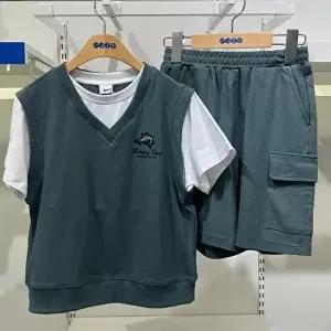 [셀러허브 1]에스핏 HC21 레이어드 피케 5부 세트 상하세트 SJZ304MKTR04 (47961302)