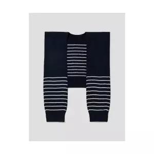 매장정품 8SECONDS 에잇세컨즈 스트라이프 카디건 머플러 네이비 194984WY2R 1403688