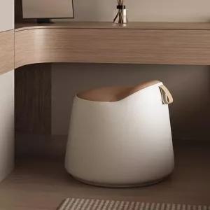 메이크업 화장대 의자 인테리어 벨벳 북유럽 퍼 등받이 스툴 체어